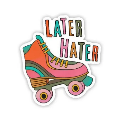 Games Novelty Twisted Wares Later Hater Sticker