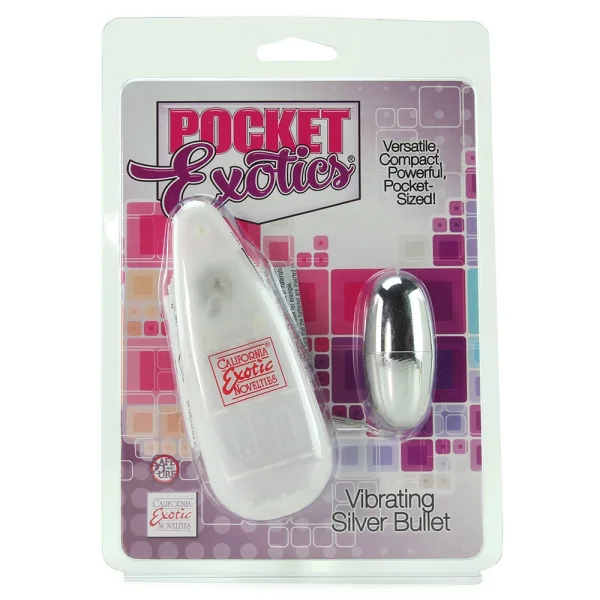 California Exotic Pocket Exotics Vibrating Silver Bullet - (PACK OF 2)