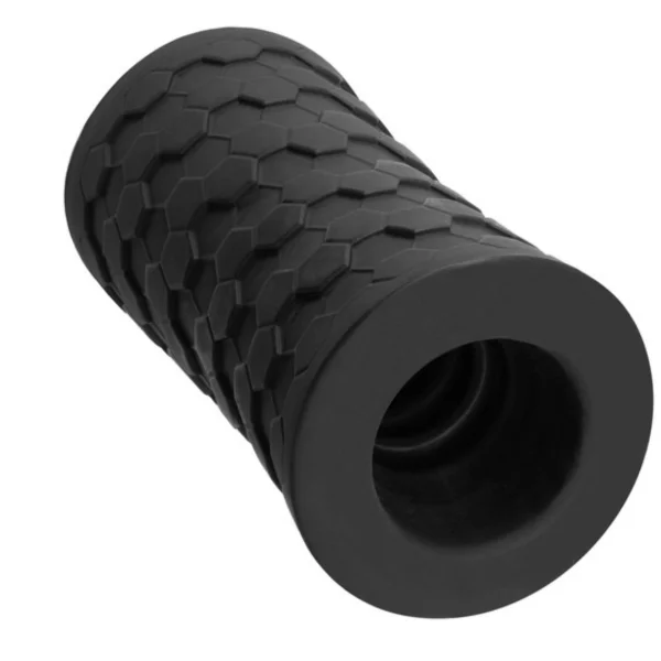 M Elite Platinum Hekx Silicone Dual End Penis Masturbator By Blush - Black