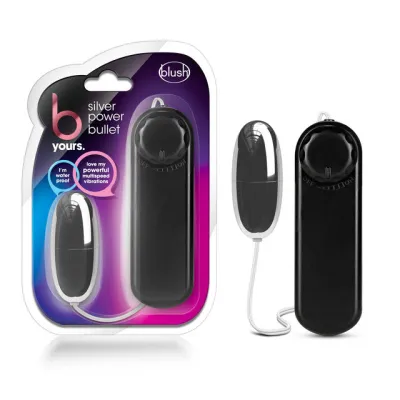 Blush B Yours Black Silver Power Bullet
