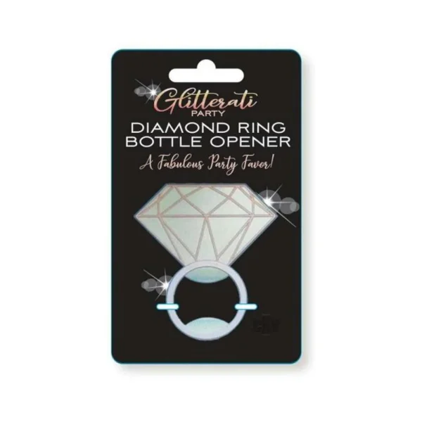 Games & Novelty: Glitterati Party Diamond Ring Bottle Opener