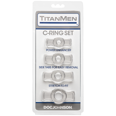 Easy Fit Cock Ring Set x4