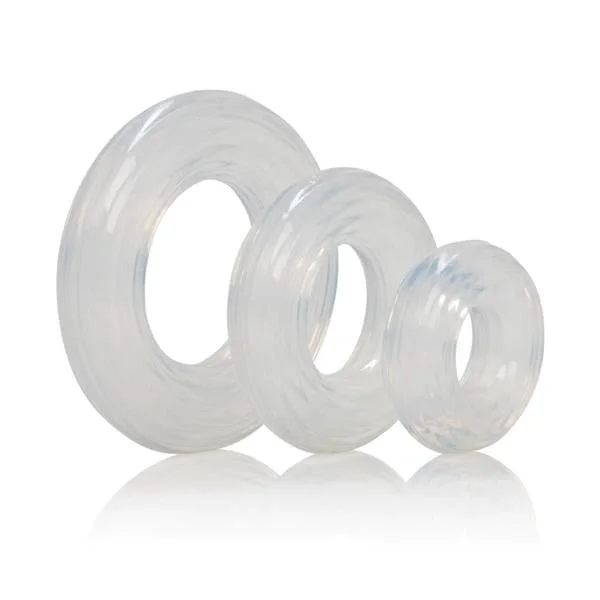Premium Silicone Ring Set Clear Pack Of 3 — image 5 of 8