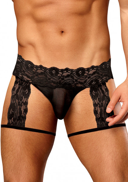 "Scandal Lace" G-String Garter Short - Hot Men