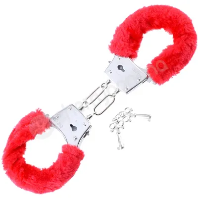 Fetish Fantasy Series Red Beginner s Furry Cuffs