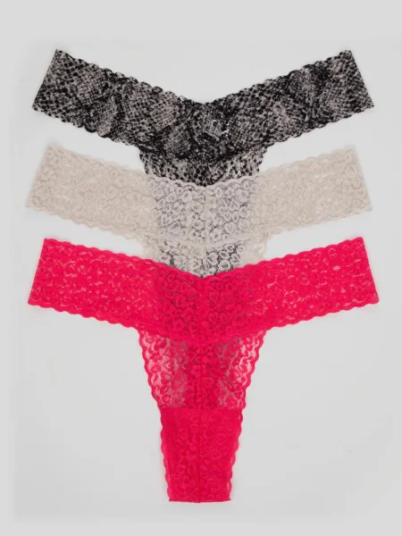 Lovehoney Wild Thing Lace Thong Set (3 Count)