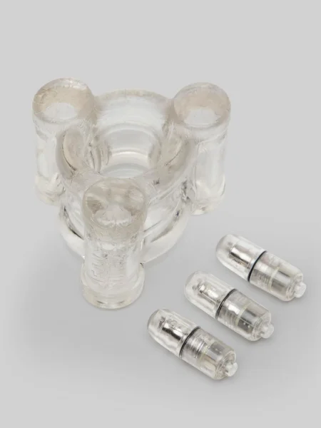 Oxballs Tri-Squeeze Ball-Stretcher & Cock Cage | Black Ice