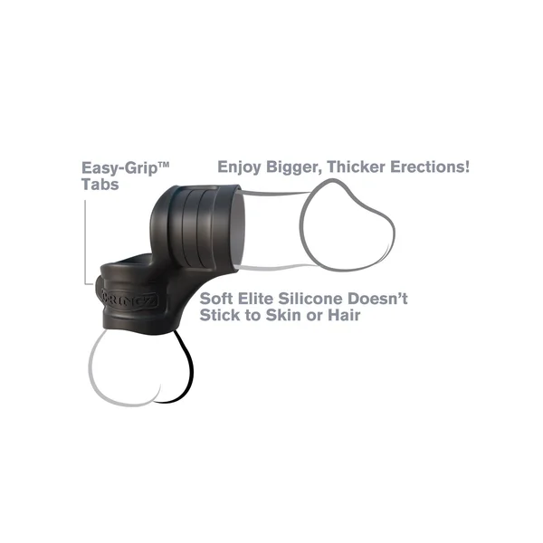 Fantasy C-Ring Mr Big Cock Ring and Ball Stretcher - Black — image 20 of 20