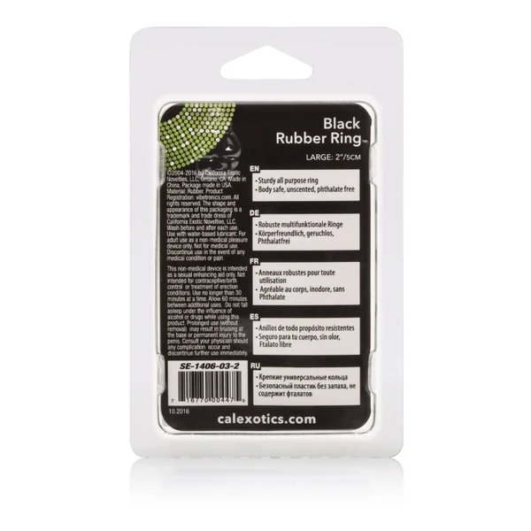 Rubber Ring - Large - Black — image 10 of 10