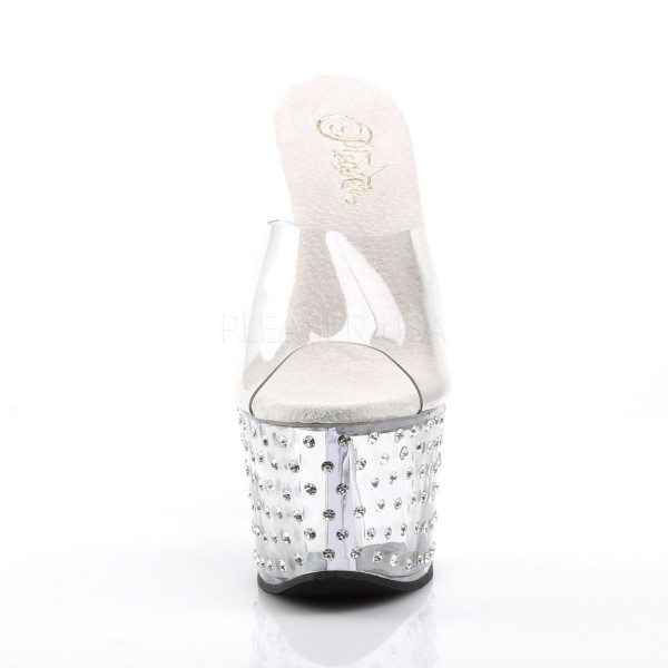 STARDUST-701 - 7" Rhinestone Studded Platform Slide — image 6 of 12