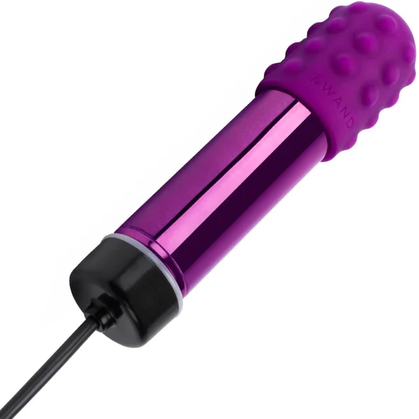 Le Wand Chrome Bullet Vibrator - Dark Cherry
