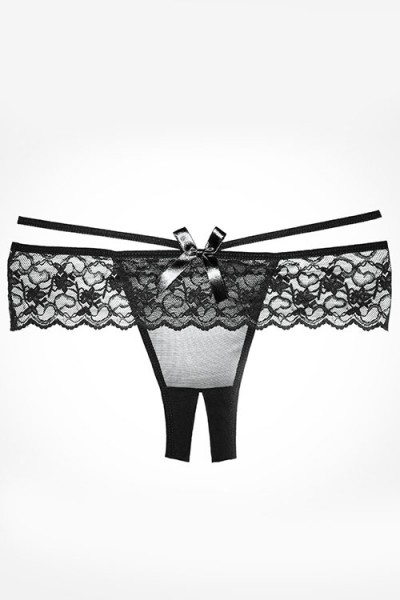 Adore Lavish Me Mesh & Lace Crotchless Panty