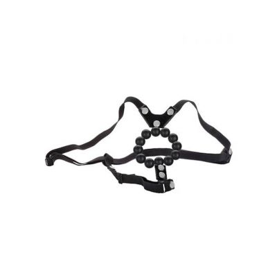 Lover s Thong With Stroker Beads Black Os