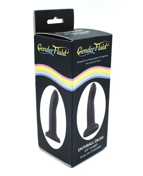 Gender Fluid Enthrall Dildo 6.5 Inch - Black