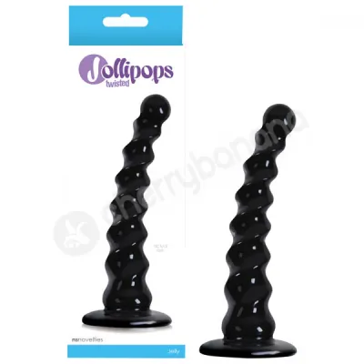 Jollipops Twisted Black Butt Plug