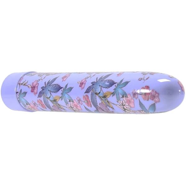 Limited Addiction Floradelic Rechargeable Waterproof Slimline Vibrator By Blush - Purple