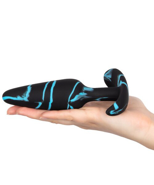 Mon Amour Black Marble Silicone Butt Plug - 4, 4.8, or 5.8 Inch — image 6 of 6
