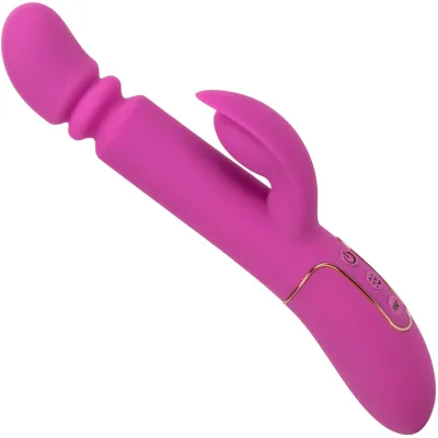 Shameless Slim Player Powerful Silicone Waterproof Rechargeable Rabbit Thruster By CalExotics