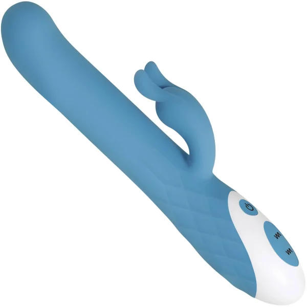 Big Soft Bunny Rechargeable Waterproof Dual Stimulation Vibrator By Evolved Novelties