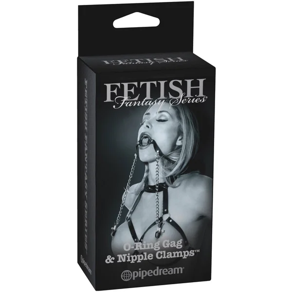 Fetish Fantasy Series Ltd. Ed. O-Ring Gag & Nipple Clamps — image 12 of 12