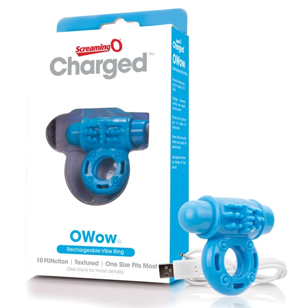 Charged Owow Rechargeable Vibe Ring - Blue — image 14 of 14
