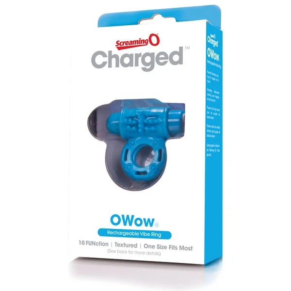 Charged Owow Rechargeable Vibe Ring - Blue — image 12 of 14