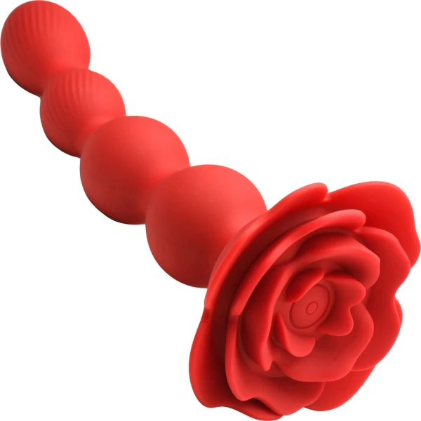 Bloomgasm Rose Twirl Vibrating & Rotating Anal Beads