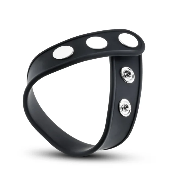 Performance - Vs5 - Silicone 3-snap Cock Strap - Black
