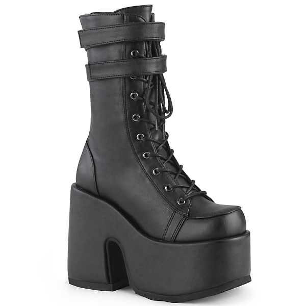 5 inches Chunky Heel, 3 inches P/F Lace-Up Mid-Calf Boot, Back Zip — image 5 of 8