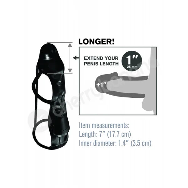 Fantasy X-tensions Vibrating Cock Rocket Penis Sleeve