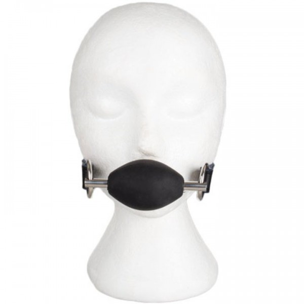 Bondara Luxe Black Silicone Oval Ball Gag — image 4 of 6