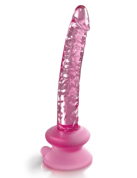 Icicles No. 86 Glass Realistic Dildo with Removable Suction Cup 6 Inch