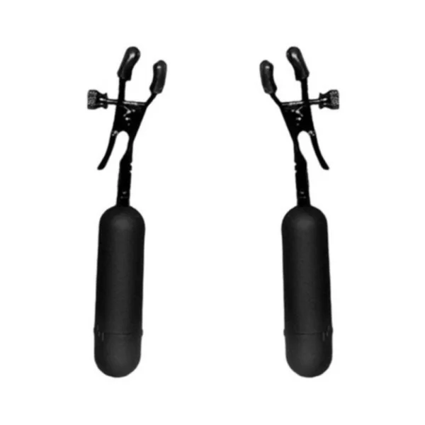 Cordless Vibrating Nipple Clamp Black Adjustable — image 9 of 11