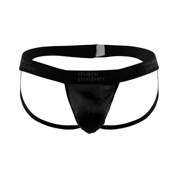 Male Power Satin Lycra Jock Strap S/M Black — image 4 of 9
