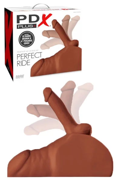PDX Plus Perfect Ride - Realistic Adjustable 6" Dildo & Masturbator