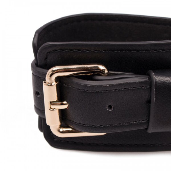 Bondara Luxe Gilded Cage Faux Leather Ankle Cuffs — image 4 of 4