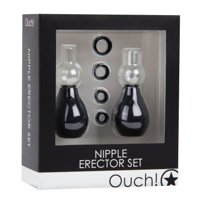 Shots Ouch Nipple Erector Set Black