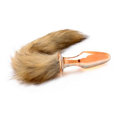 Fox Tail Glass Butt Plug