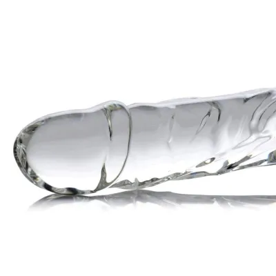 Brutus Glass Dildo Thruster Clear