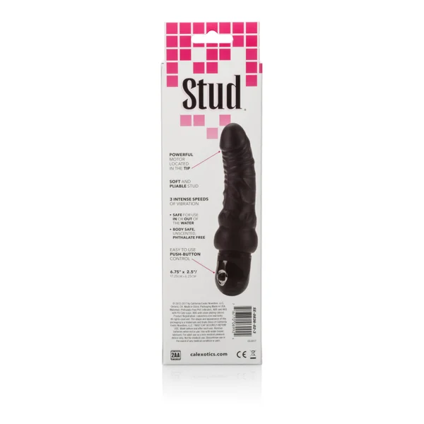Waterproof Power Stud Curvy Dong - Black — image 9 of 12