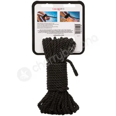 Scandal BDSM Black Silky Shibari Rope 10m