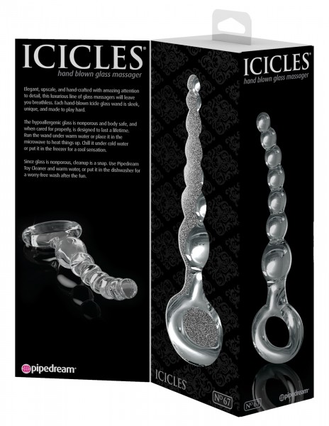 6.5" Glass Anal Beads
