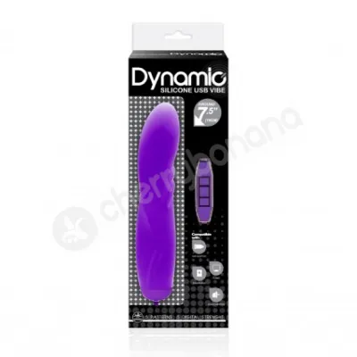 Purple Dynamic Silicone USB Vibe