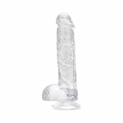 Loving Joy 6 Inch Dildo with Balls Clear