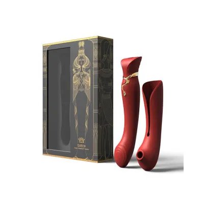 Zalo Queen Set Vibrator Red 8 5 Inches