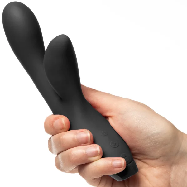 Je Joue Hera Flex Waterproof Rechargeable Silicone Dual Stimulation Rabbit Vibrator -  Black
