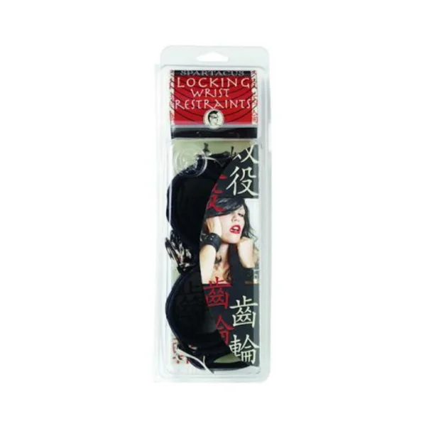 Wrist Restraints Black Faux Fur