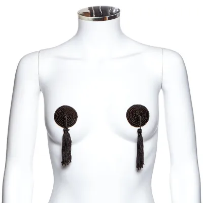 Bondara Black Burlesque Sequin Nipple Tassels