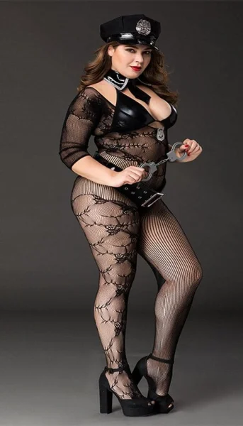 Sexy and Cuffed - Bodystocking Police Costume