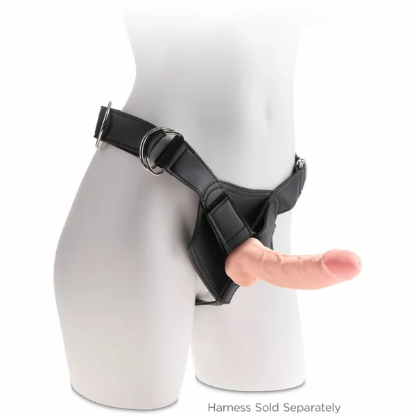 King Cock Plus 8" Triple Density Cock With Balls & Suction Cup Base - Vanilla